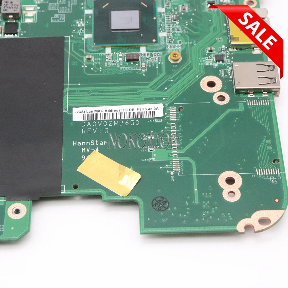 NOKOTION CN-0FH09V 0FH09V FH09V para Dell Inspiron 14R N4110 DA0V02MB6G0 placa madre portátil HM67 DDR3 HD GMA gráficos NOKOTION CN-0FH09V 0FH09V FH09V para Dell Inspiron 14R N4110 DA0V02MB6G0 placa madre portátil HM67 DDR3 HD GMA gráficos