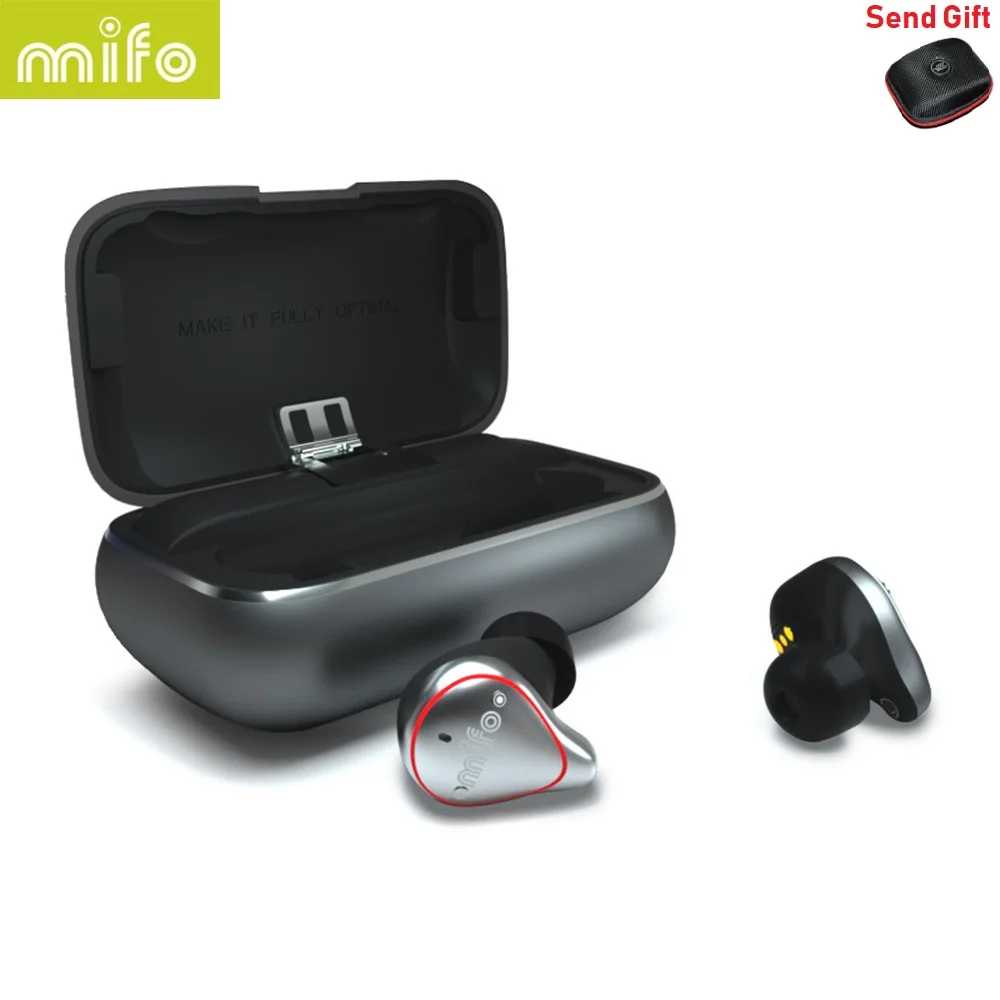 Mifo O5 Bluetooth 5,0 True HIFI беспроводные наушники IPX7 водонепроницаемые спортивные бинауральные мини наушники-вкладыши с зарядным устройством