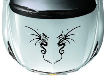 

Car Decals Tribal Dragon flame stripe 17.5''x 24'' Truck Vinyl Motor Hood sticker CG172