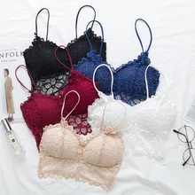 Кружевные топы женские летние жилеты на подтяжках бамбуковое волокно V-tie с цветочной подушкой на груди жилет на подтяжках полиэфирные смеси дышащий