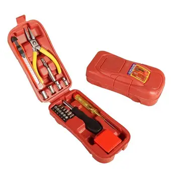 

16PCS Car Repair Tool Set Combination Tool Box Knife Plier Screwdriver Sockets Roll Ruler Hand Household Cars Hardware Kit