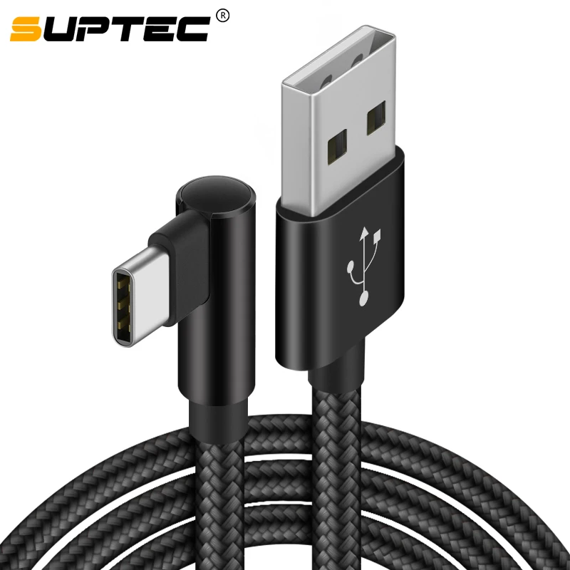 USB кабель SUPTEC в нейлоновой оплетке Type C для Samsung S9 S8 Xiaomi Mi 8 Huawei|Кабели мобильных