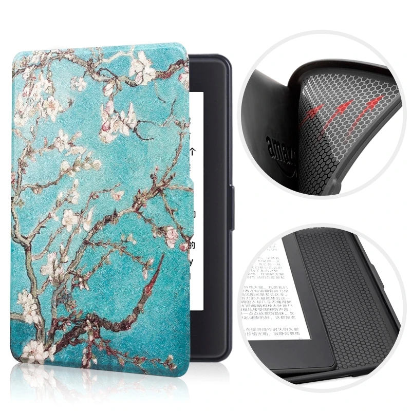 Case for Amazon Kindle Paperwhite 1 2 3 Silicone Back Smart Cover for 6