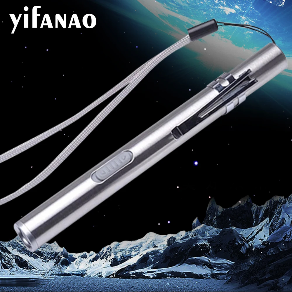

Mini 100% Waterproof Flashlight Medical Surgical Emergency Reusable Pocket Pen Light Torch for Working Camping
