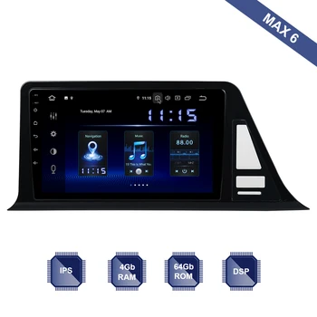 

Android 10 Car Radio 1 Din GPS Navi for Toyota CHR 2016 2017 2018 2019 C-HR PX6 DSP IPS HDMI output 4Gb+64Gb RDS WIFI RDS USB