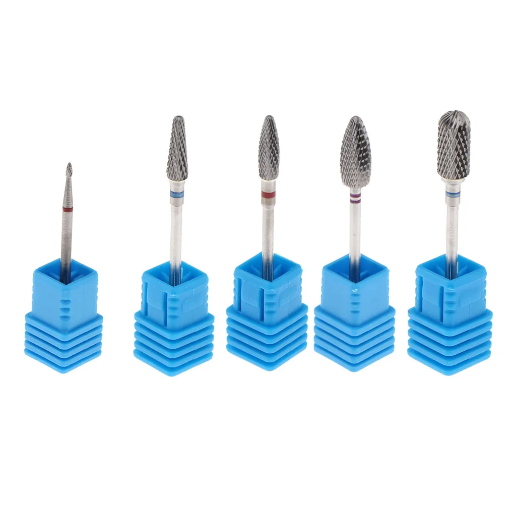 Diamond Tungsten Carbide Nail Drill Bits 3/32inch Acrylic Nail File Drill Bits Manicure Beauty Tools & Accessories
