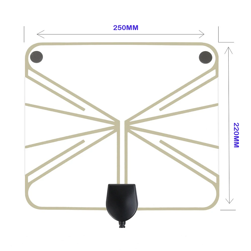 50 Mile HD tv прозрачная антенна ультра тонкий плоский внутренний, HDTV усиленный