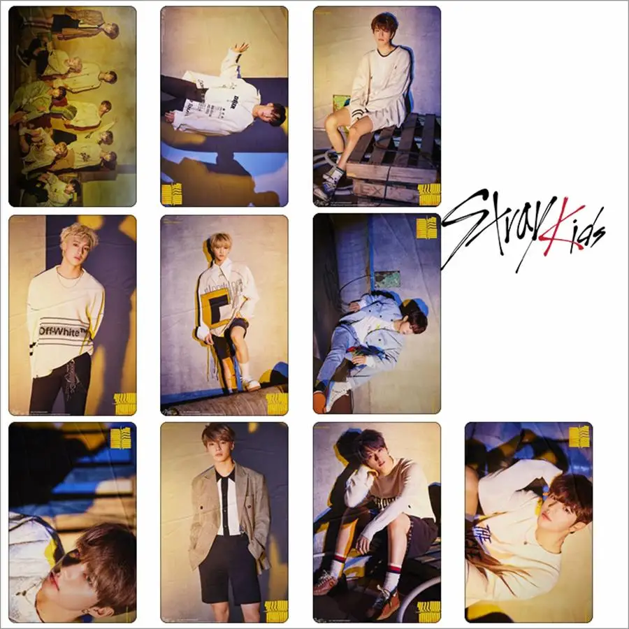 

Kpop Straykids Clé 2 : Yellow Wood HD Photocard Sticker Bangchan Changbin Crystal Card Sticker Photo Stikcy Card