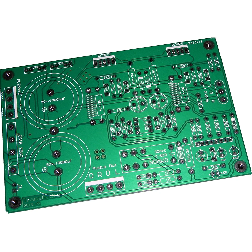 SK3875 Power Audio Amplifier Board 50W+50W 2.0 streo channel power amplifier upc1237 Original Super Transparent