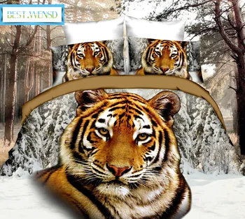 

BEST.WENSD Tiger, flower comforter bedding sets quality western style comforter set super soft bed set queen king size bedding