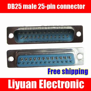 

Free shipping DB25 male / adapter / connector / interface / socket / 25-pin connector wire type