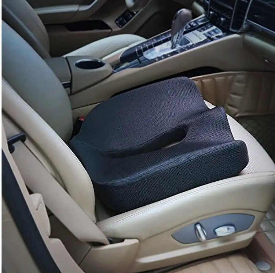 Health Max Coccyx Orthopedic Memory Foam Seat Cushion Best For