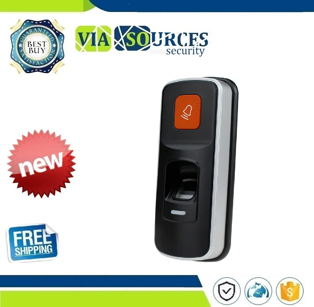 

RFID Standalone Fingerprint Lock Access Control Reader Biometric Fingerprint Access Controller Door Opener Support SD Card