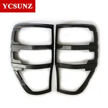 2016-2017 de fibra de carbono de color luces de cola para ford ranger T7 accesorios ABS car styling Exterior luces de cubierta ajuste Ycsunz