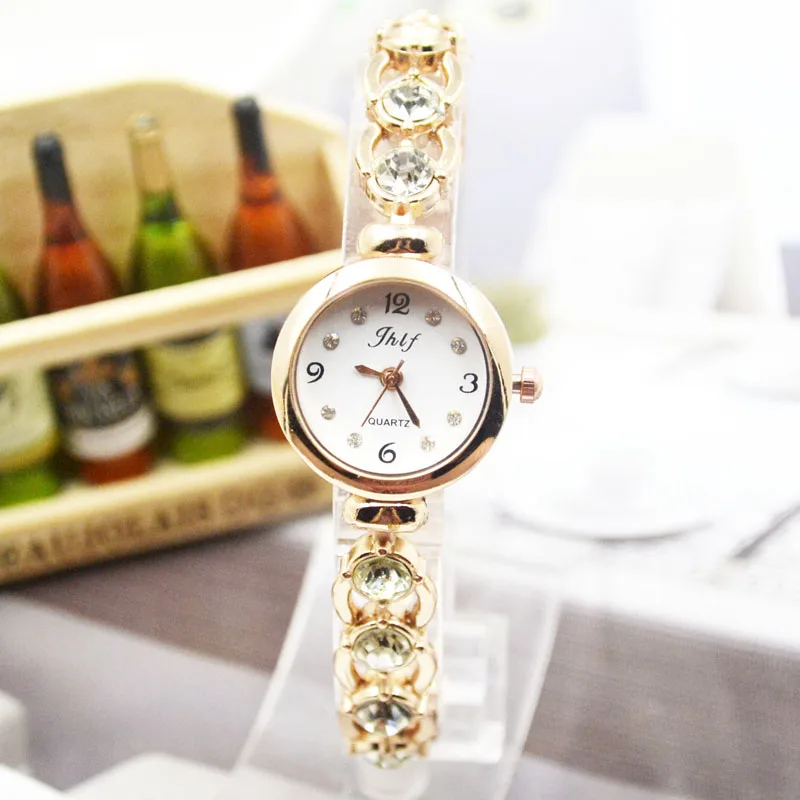 Bracelet Watch Lady Watch Female Fashion Trend Female Watch Female Student Korean Version Simple Leisure Drill 3