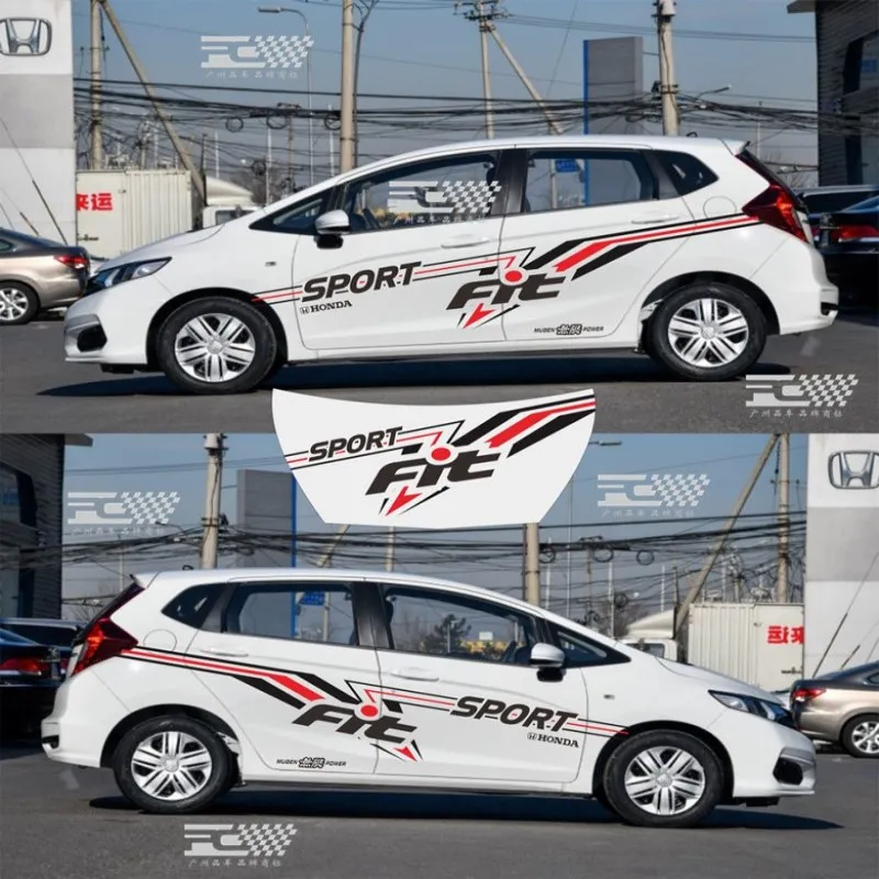 Индивидуальность кузова автомобиля линия талии новые и старые модели для Honda Fit