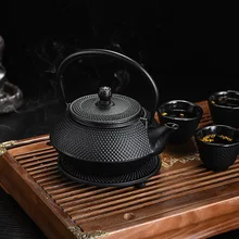 900 мл кунг-фу заварочный чайник японский чугунный чайник чайники набор с 4 чашками и 1 коврик для горшка, железная бутылка, чайник, чайный сервиз