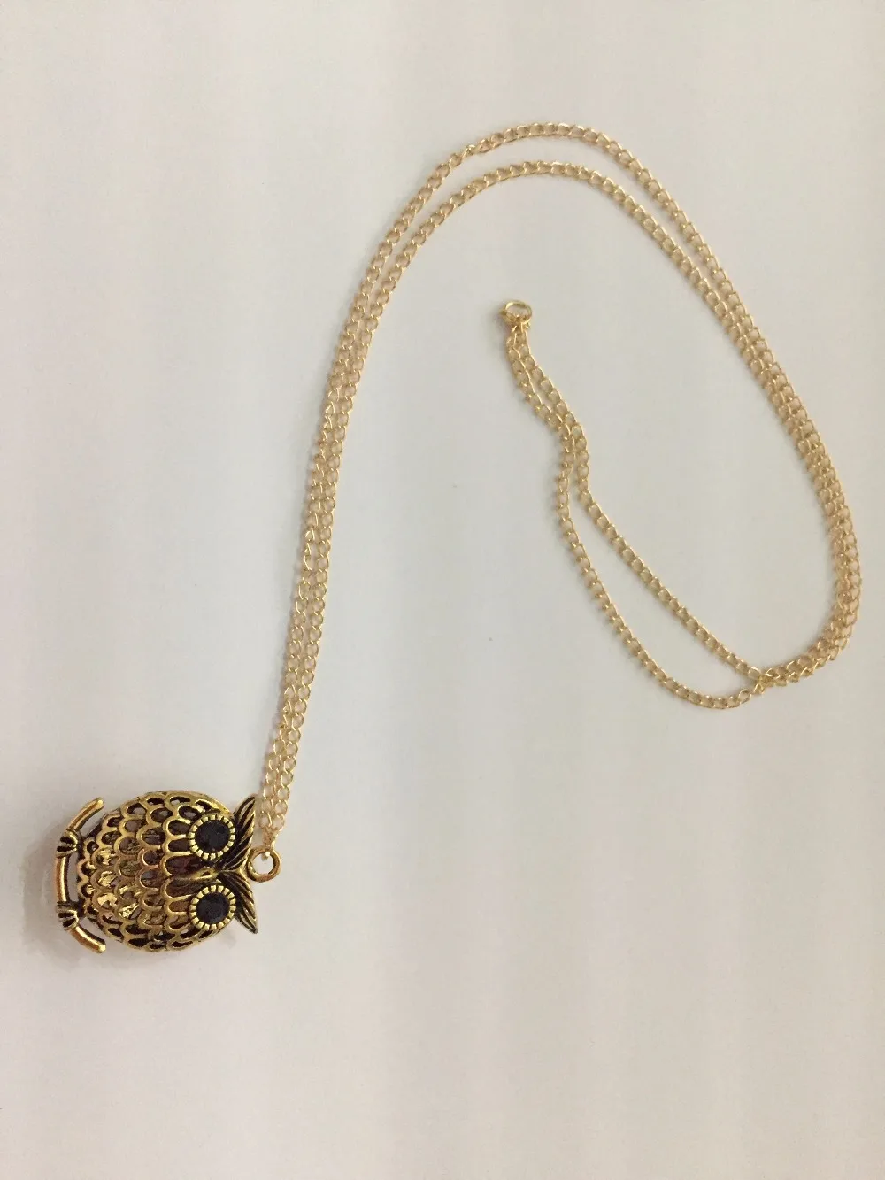 Дизайн,, ювелирные изделия, высокое качество, дешево, винтажное античное золотое ожерелье с подвеской в виде совы для женщин, X168