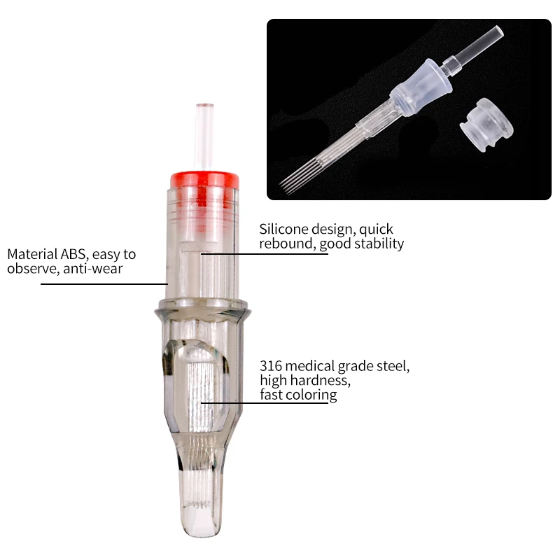 Горячая 10 шт одноразовый полуперманентный макияж татуировки картридж иглы RL/RM/M1/RS татуировки пистолет поставки RL/RM/RS 1RL/3RL/5RL/7RL