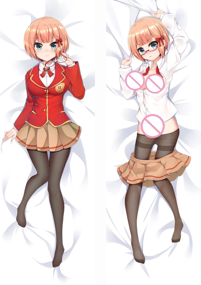 

Japanese Anime Bokutachi Wa Benkyou Ga Ogata Rizu Mafuyu Kirisu Dakimakura body Pillow case Hugging Body Decorative Pillow Cover