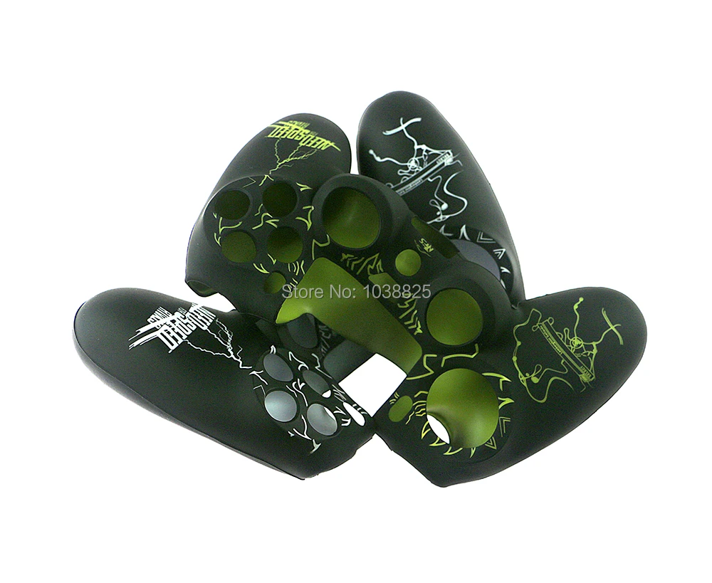 2 Pz/Lotto Di Modo Di Gomma Di Silicone Del Gel Della Cassa Della Pelle Della Copertura Di Need For Speed Design Per Playstation 4 Ps4 Controller
