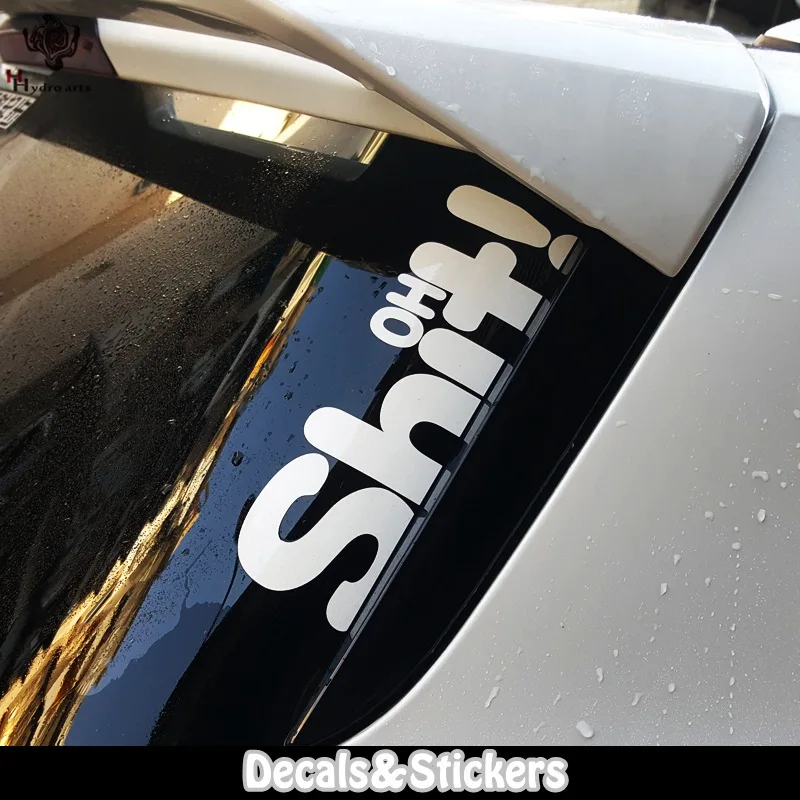 

NO.LN286 HO SHIT! Funny Sticker MOTO GP Reflective Car Sticker Decals Racing Motorcycle Windshield Bike Tank cup