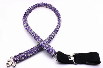 

Brand new / Adjustable Paracord Rifle Gun Sling Strap With Swivels / Hunting accessories /Purple camouflage