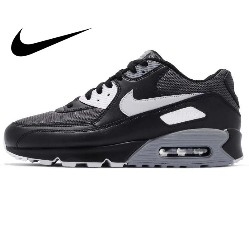 Оригинальные Nike Оригинальные кроссовки AIR MAX 90 ESSENTIAL низкие мужские кроссовки дышащие на шнуровке Спортивные прогулочные беговые кроссовки