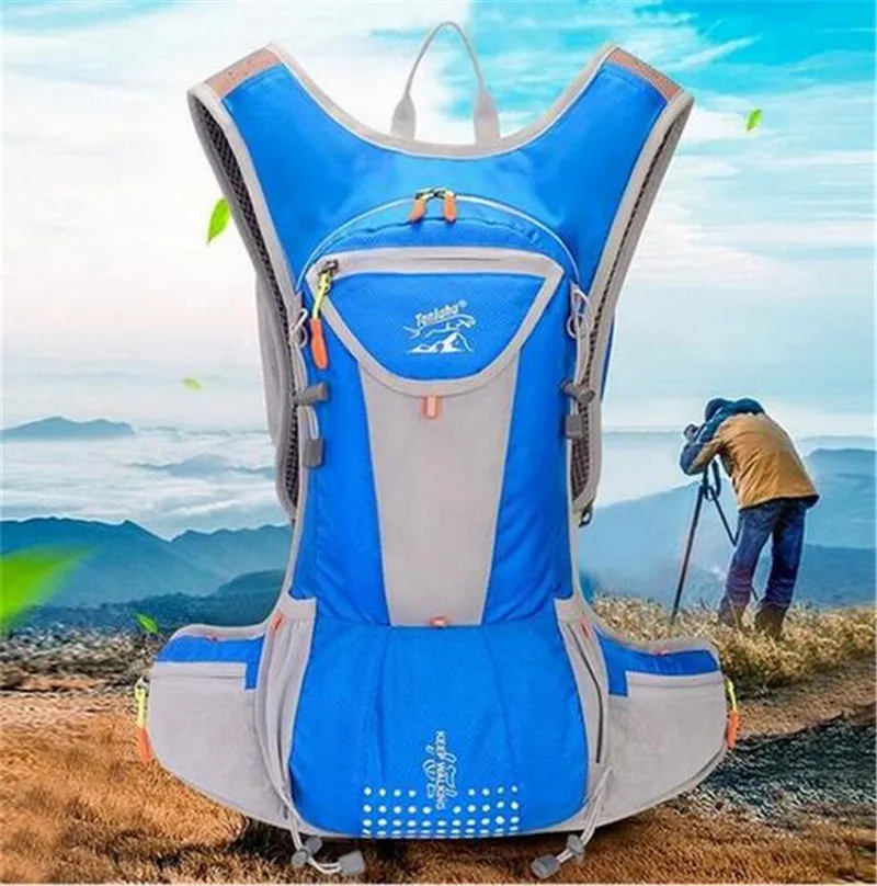 Tanluhu 15L Outdoor Water Resistant Bike Bicycle Backpack Hydration Pack Climbing Hiking Cycling Hydration Belt Running Backpack
