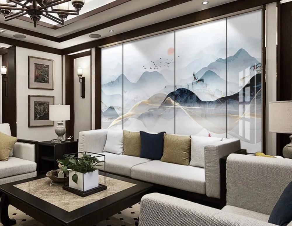 Beibehang оригинальные современные обои китайский художественный замысел абстрактный пейзаж гостиная фон обои для стен