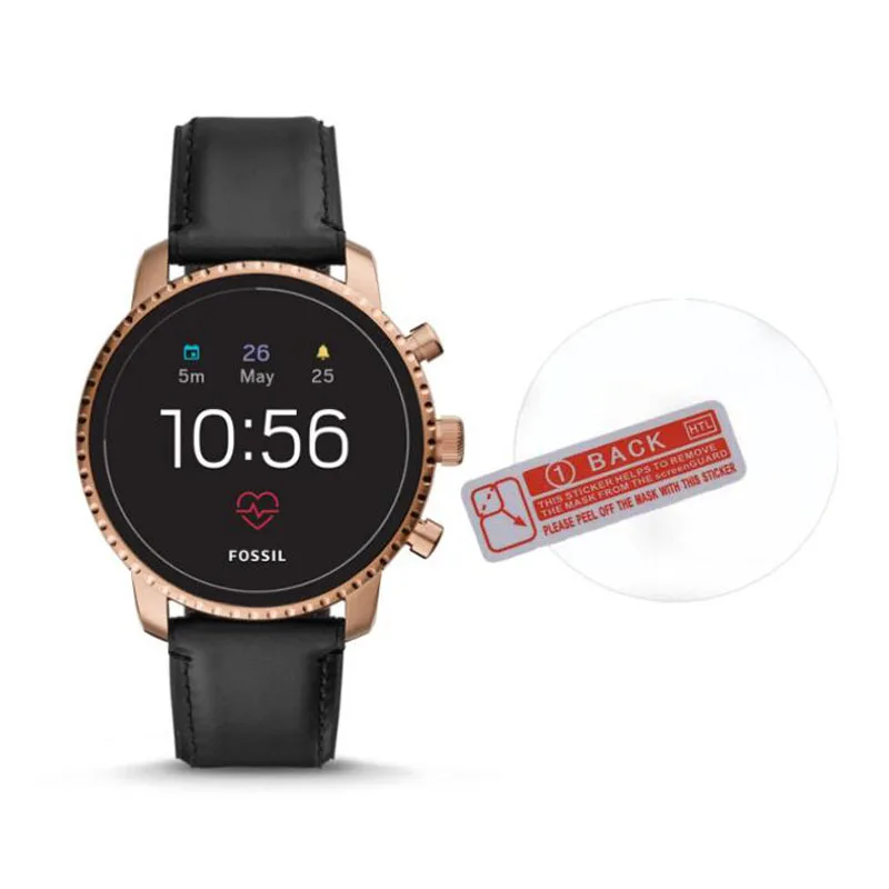 Tempered Glass Protective Film Clear Guard For Fossil Q