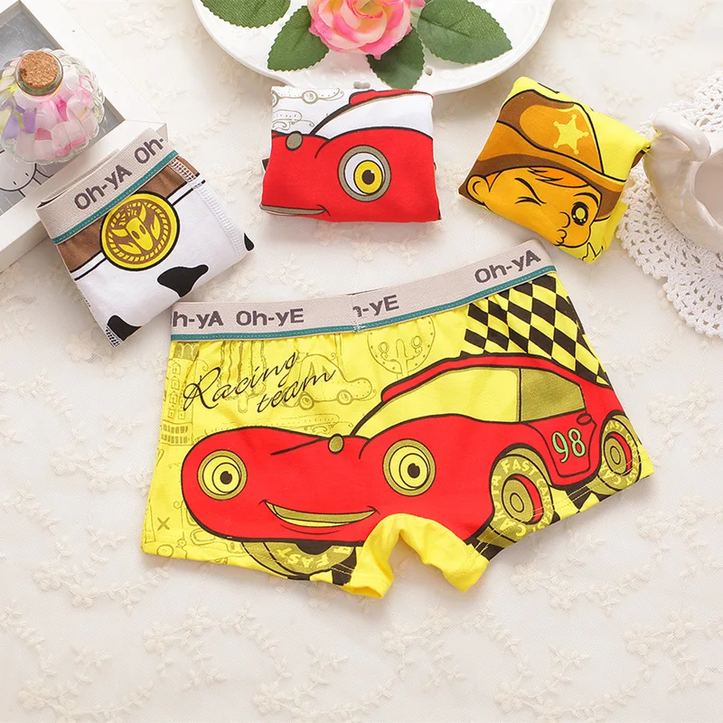 Трусы боксеры для мальчиков 4 шт./лот|boxer boy underwear|boys underwearkids panties |