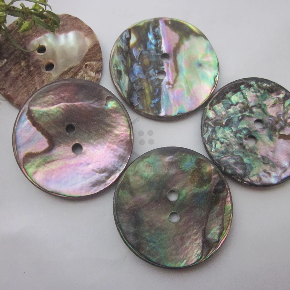 Natural shell coat buttons 50pcs 28mm 30mm 44L large abalone shell buttons for sewing diy craft decorative sewing accessories 3