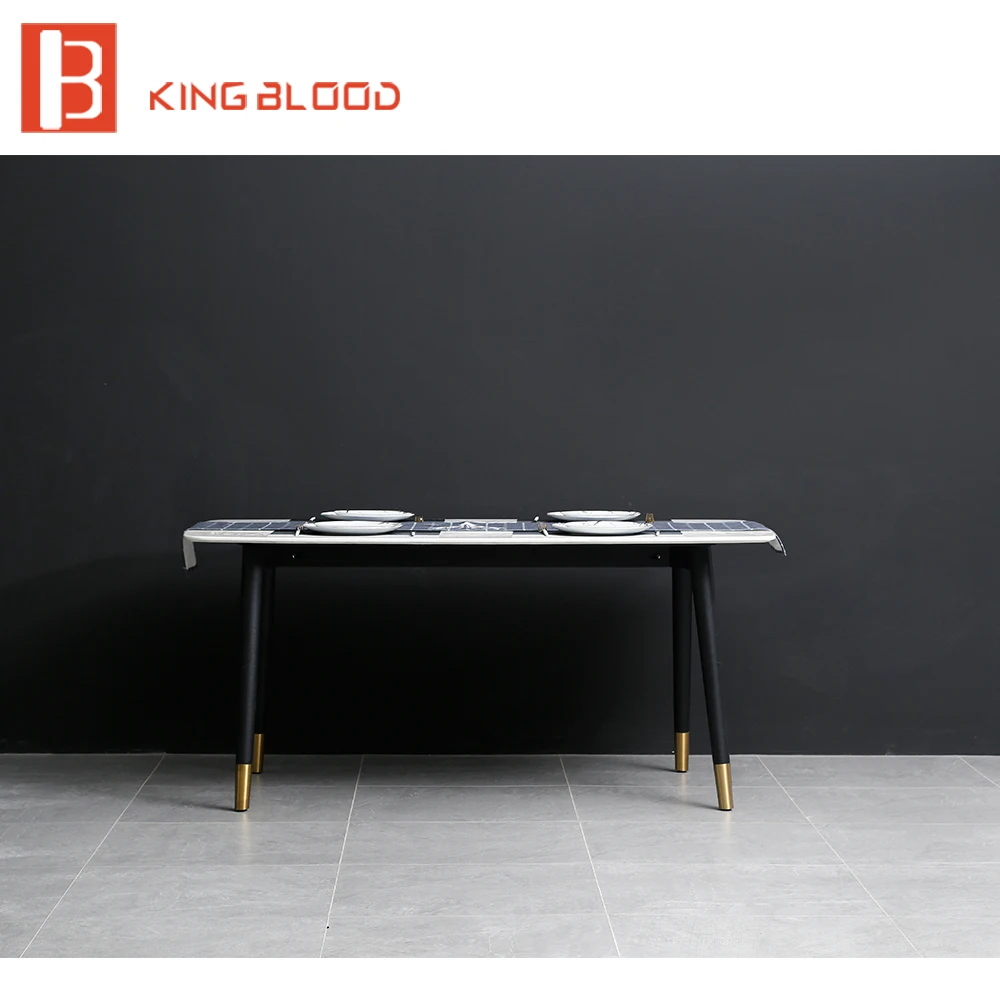 Simple style dining room furniture marble dining table set Simple style dining room furniture marble dining table set
