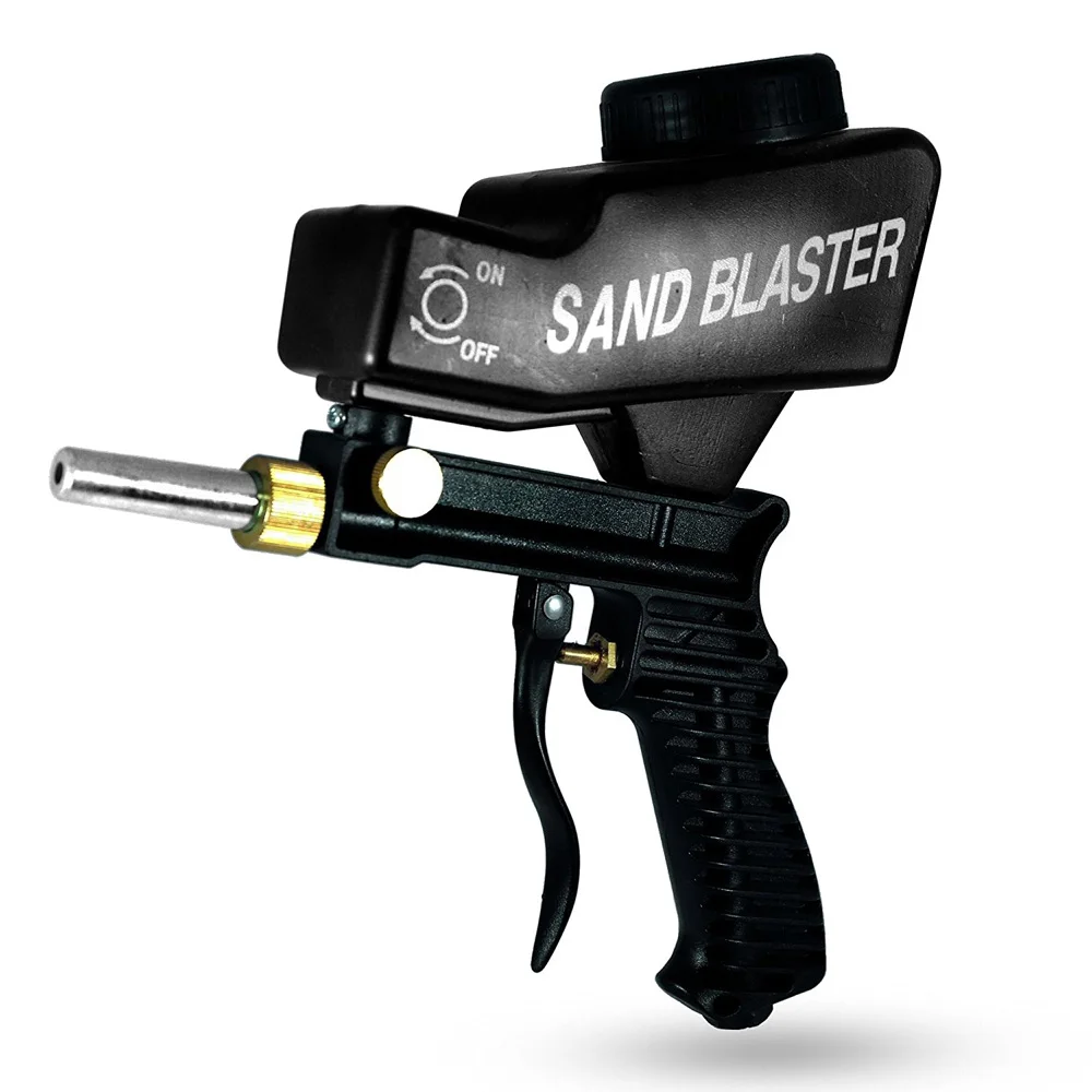 Gravity Feed Sandblasting Gun Portable Spray Gun Rust Removing Sandblaster HW Gravity Feed Sandblasting Gun Portable Spray Gun Rust Removing Sandblaster HW