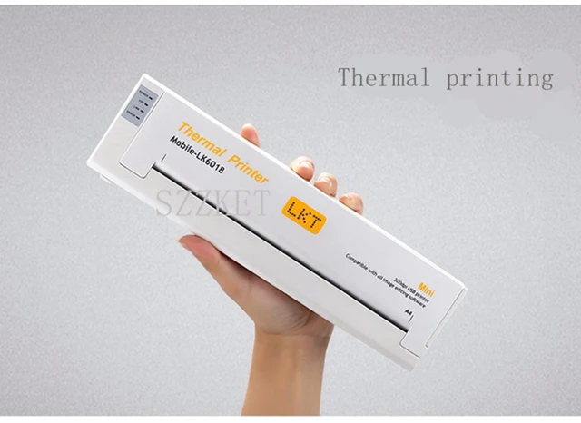 A4 thermal printer mini printer No ink cartridge printer USB Home office
