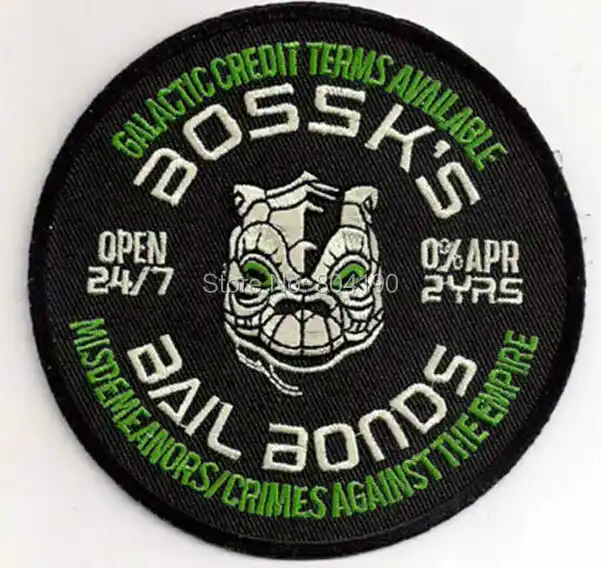 4 Star Wars Celebration Vi Bossks Bail Bonds Embroidered - 