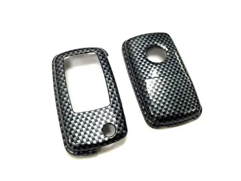 

Hard Plastic Keyless Remote Key Fob Flip Key Protection Case Cover (Gloss Carbon Fiber Printing) For VW Volkswagen MK4 / MK5