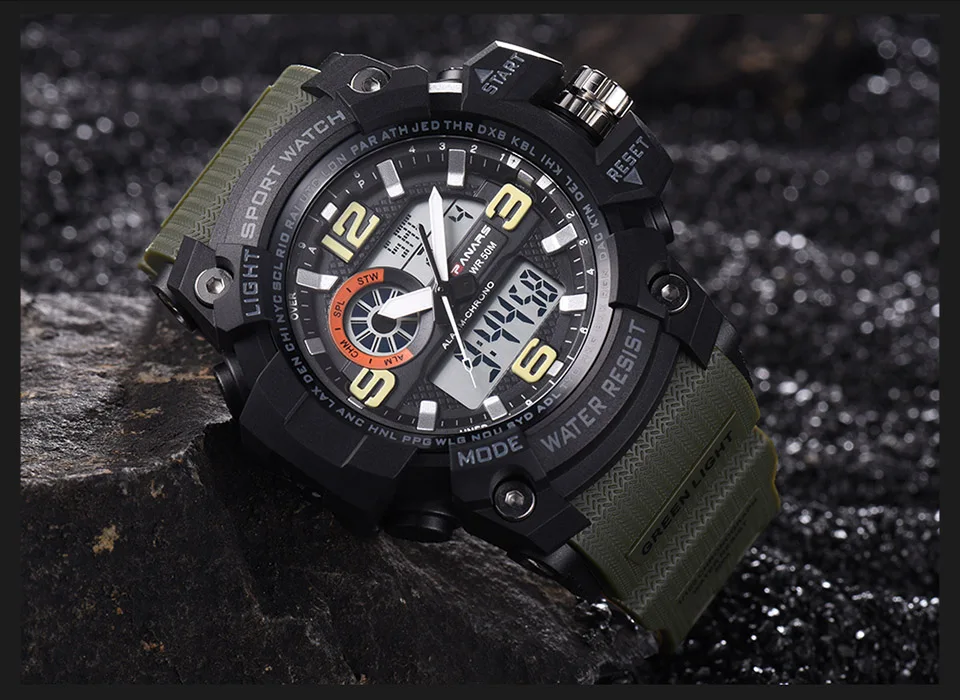 2018 PANARS Military Digital-watch Men/'s G Style Fashion Sports S Shock Army Watch LED Electronic Digital Wrist Watches for Men (18)