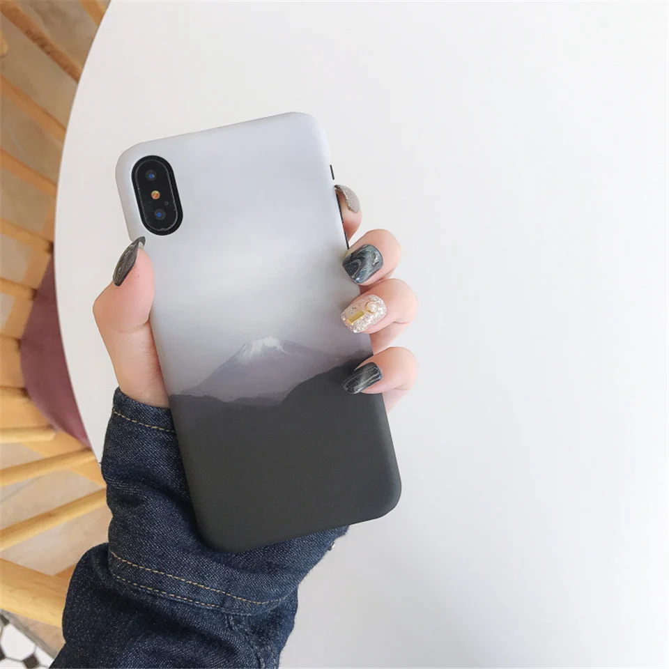 Lovebay чехол для телефона для iPhone 11 6 6 S 7 8 Plus X XR XS 11Pro Max звездное небо Луна Звезда вулканический ультра тонкий жесткий PC чехол