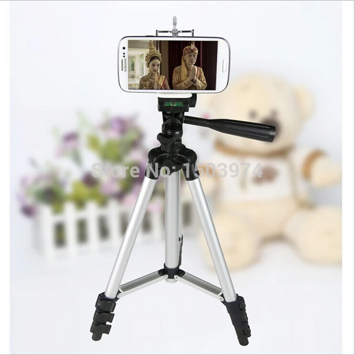 Adjustable 4 Sections Extendable Phone Digital Camera Tripod Flexible Mount Holder Records Video Tripus |