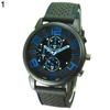 Reloj de pulsera redondo de acero inoxidable para hombre, cronógrafo analógico de silicona, de cuarzo, diseño elegante, masculino ► Foto 2/6