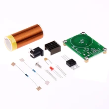 12V DC Tesla Transformer Bobina DIY Tesla Coil Kit Wireless Electric Trasmission Hand Combination Board