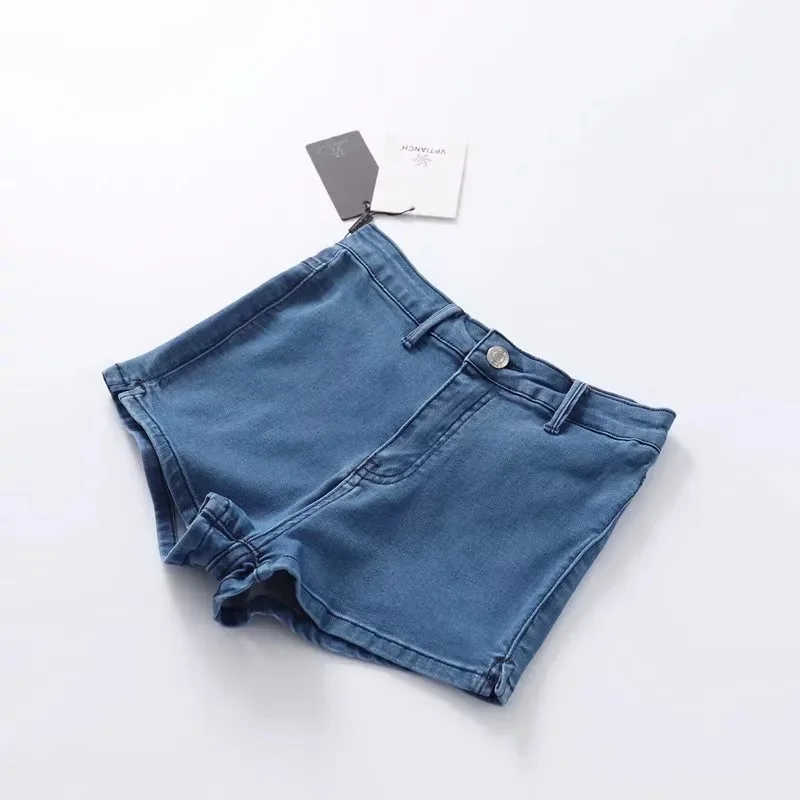 Летние Крaсивыe джинсы шорты Винтаж Высокая Талия джинсовые Соблазнительные шорты сексуальные Для женщин Рубашки домашние бурлящие штаны