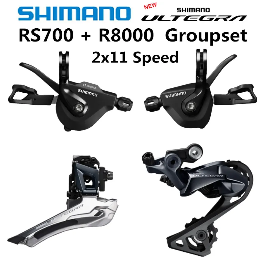 SHIMANO RS700+ R8000 Groupset ULTEGRA R8000 переключатель дорожный велосипед SL+ FD+ RD передний переключатель задний переключатель