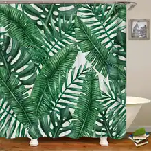 Kiwiberry Big Banana Leaves Print bathroom Shower Curtain Fabric Liner with 12 Hooks 72Wx80H inch Waterproof and Mildewproof Kiwiberry Big Banana Leaves Print bathroom Shower Curtain Fabric Liner with 12 Hooks 72Wx80H inch Waterproof and Mildewproof