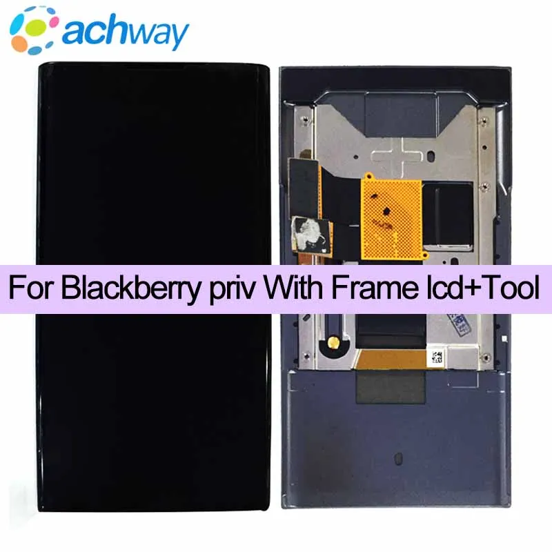 

100% New Tested 5.4" For BlackBerry Priv LCD Display Touch Screen Digitizer Assembly With Frame+Slider Replacement Parts
