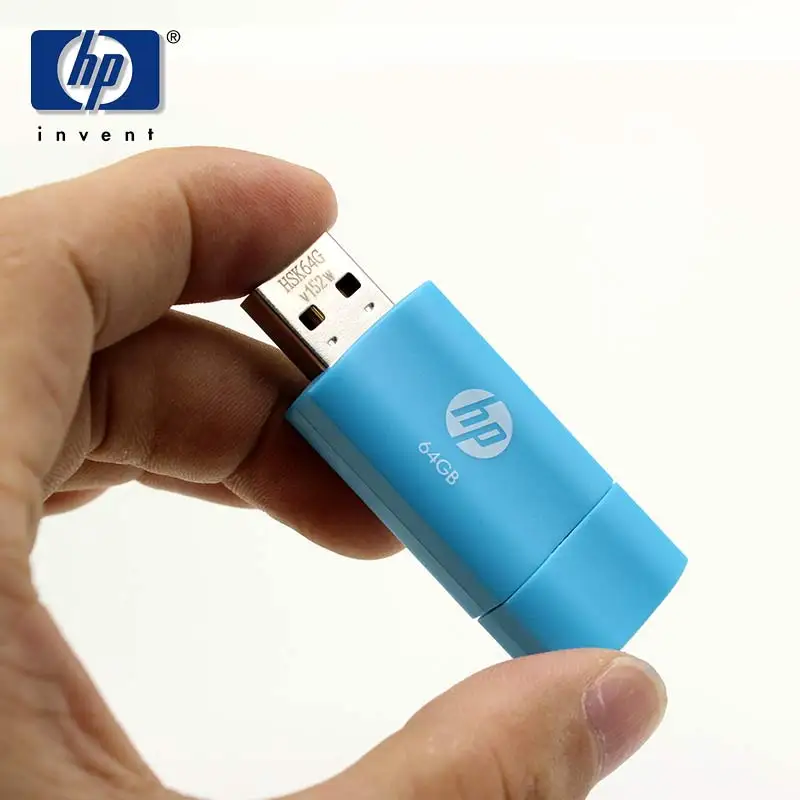 HP USB Flash Drive Pendrive 64gb V152W Pen Drive Flash Memory USB stick mini Blue cle