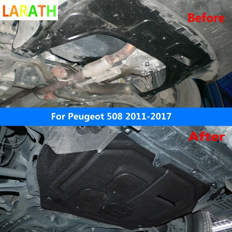 Автомобильный Стайлинг для peugeot 508 2011-, пластиковая защита двигателя, опорная плита, крыло, двигатель из легированной стали