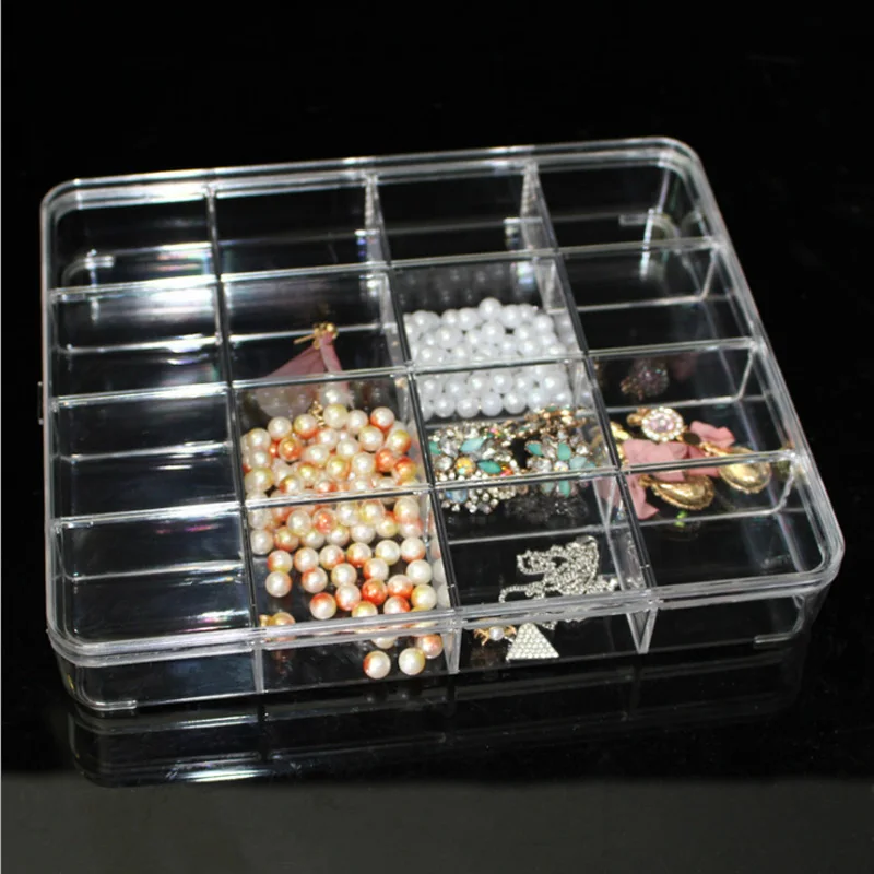 Buy Clear Plastic Nail Rhinestone Storage Box With